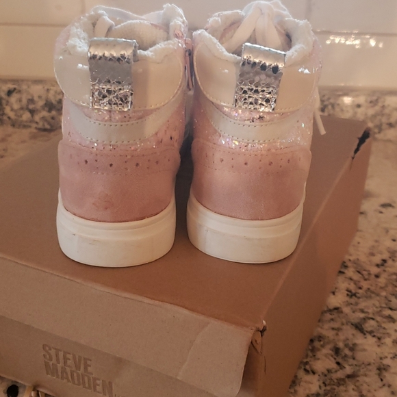 Steve Madden Girl's Glitter Hi-top - Picture 5 of 9